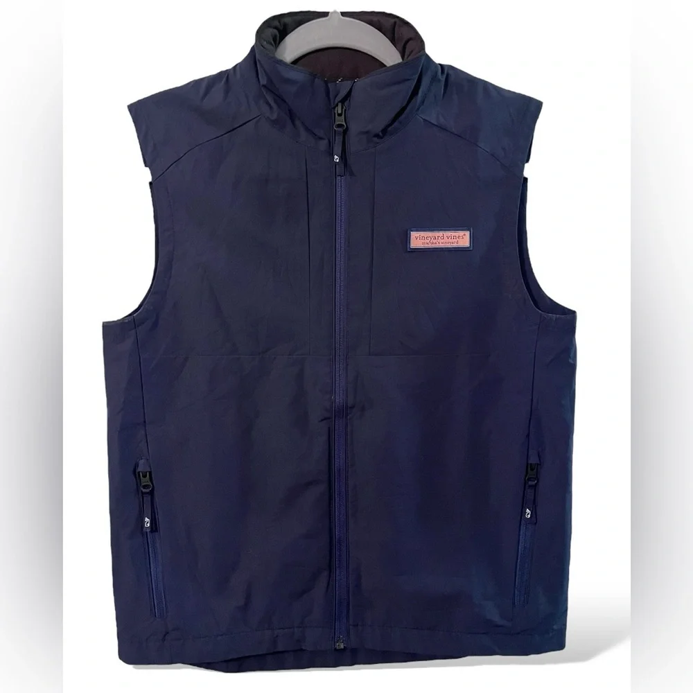 Vineyard Vines Regatta Performance Vest Navy Blue Outdoor SZ Youth L